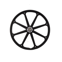 24 inch plastic wheelchair rear wheel