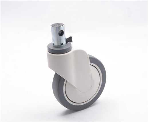 200mm 2D-2 Central Locking Single-Wheel Caster